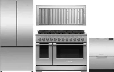 4 Piece Package Includes Refrigerator, Range, Hood And Dishwasher